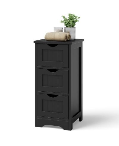 Slickblue Bathroom Floor Freestanding Storage Organizer with 3 Drawers