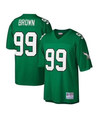 Мужская джерси Mitchell & Ness Jerome Brown Kelly Green Philadelphia Eagles Legacy Replica