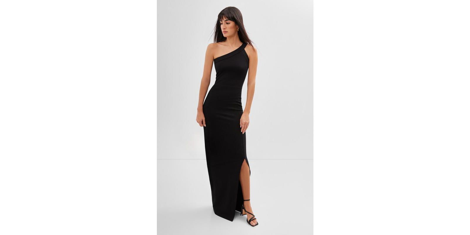 Marcella Women's Robin One-Shoulder Side-Slit Floor-Length Evening Gown