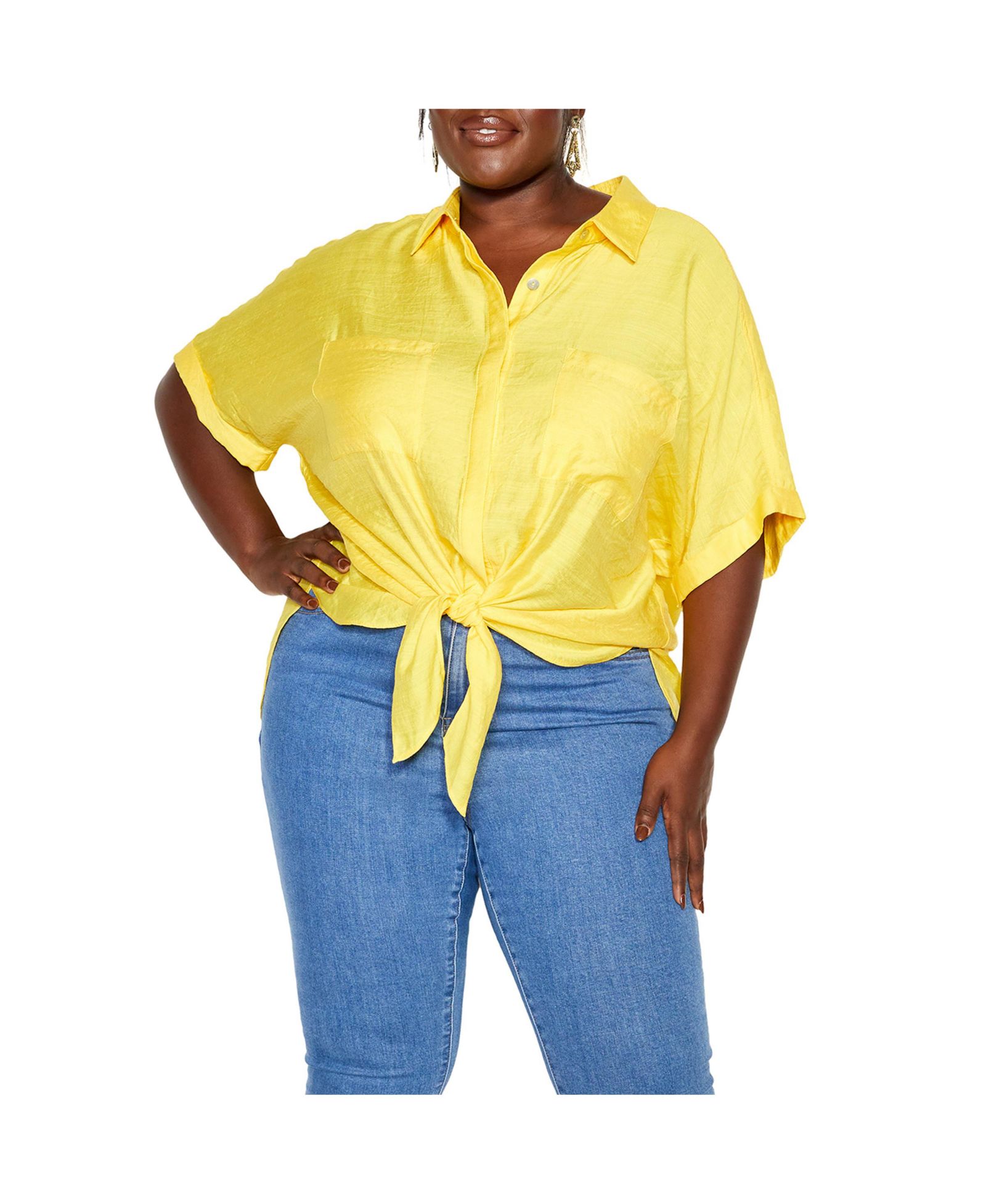 Летняя рубашка Plus Size Relaxed