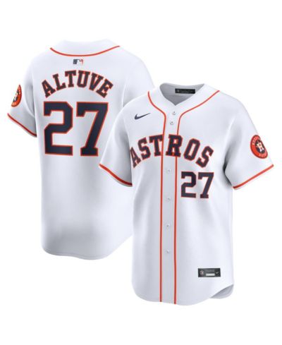 Мужская джерси Nike Jose Altuve White Houston Astros Home Limited Player