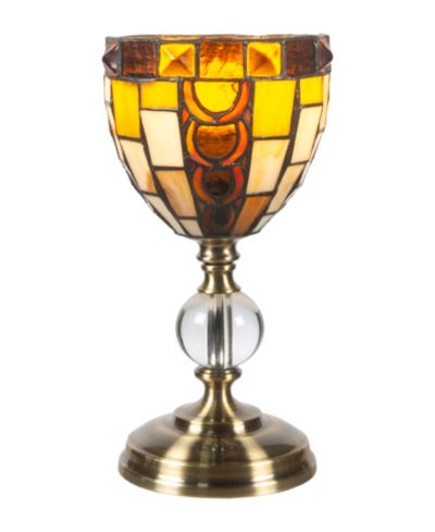 Акцентная лампа Dale Tiffany 13" Tall Vienne Tiffany Handmade Stained Glass