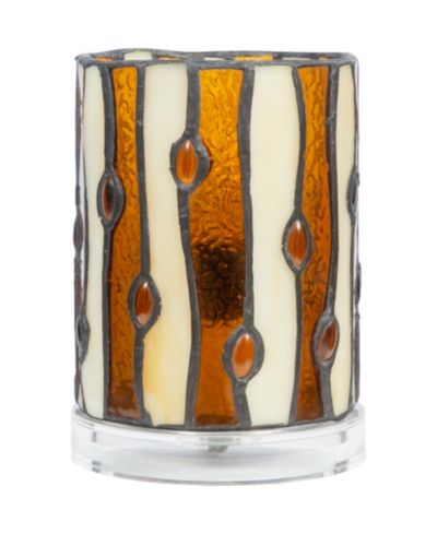 Лампа Dale Tiffany Diamond Hill Tiffany Handmade Genuine Stained Glass Shade with Jewel Accent 6.25" Tall