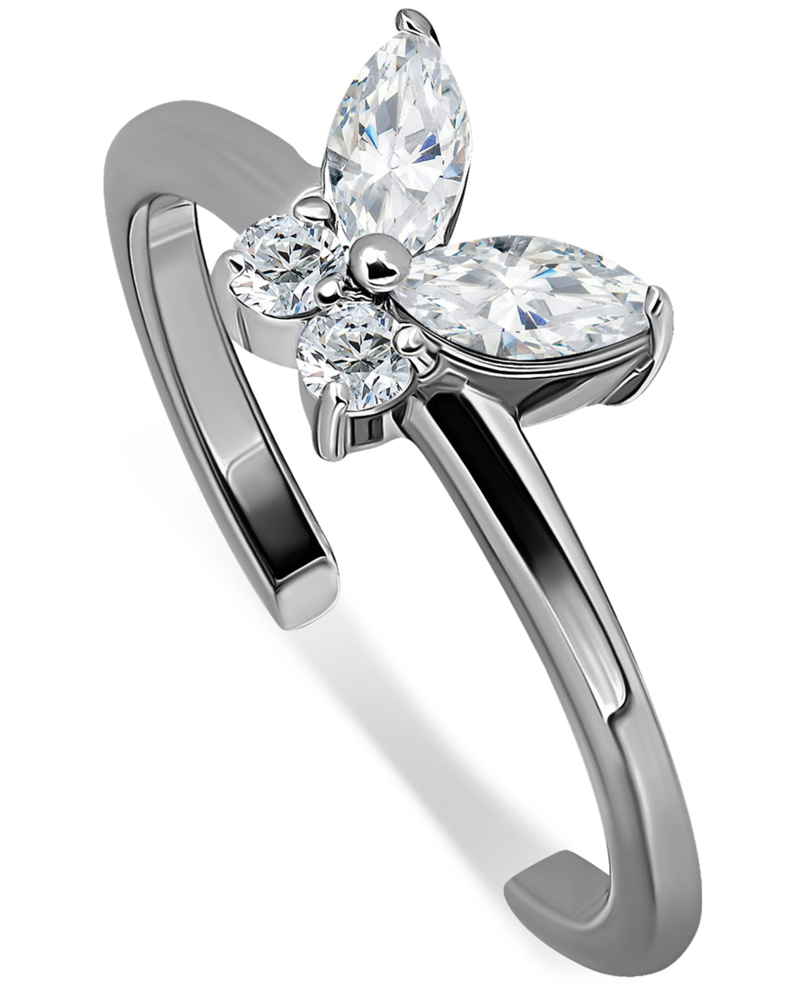 Кольцо-кольцо Giani Bernini Butterfly с кубическим цирконием