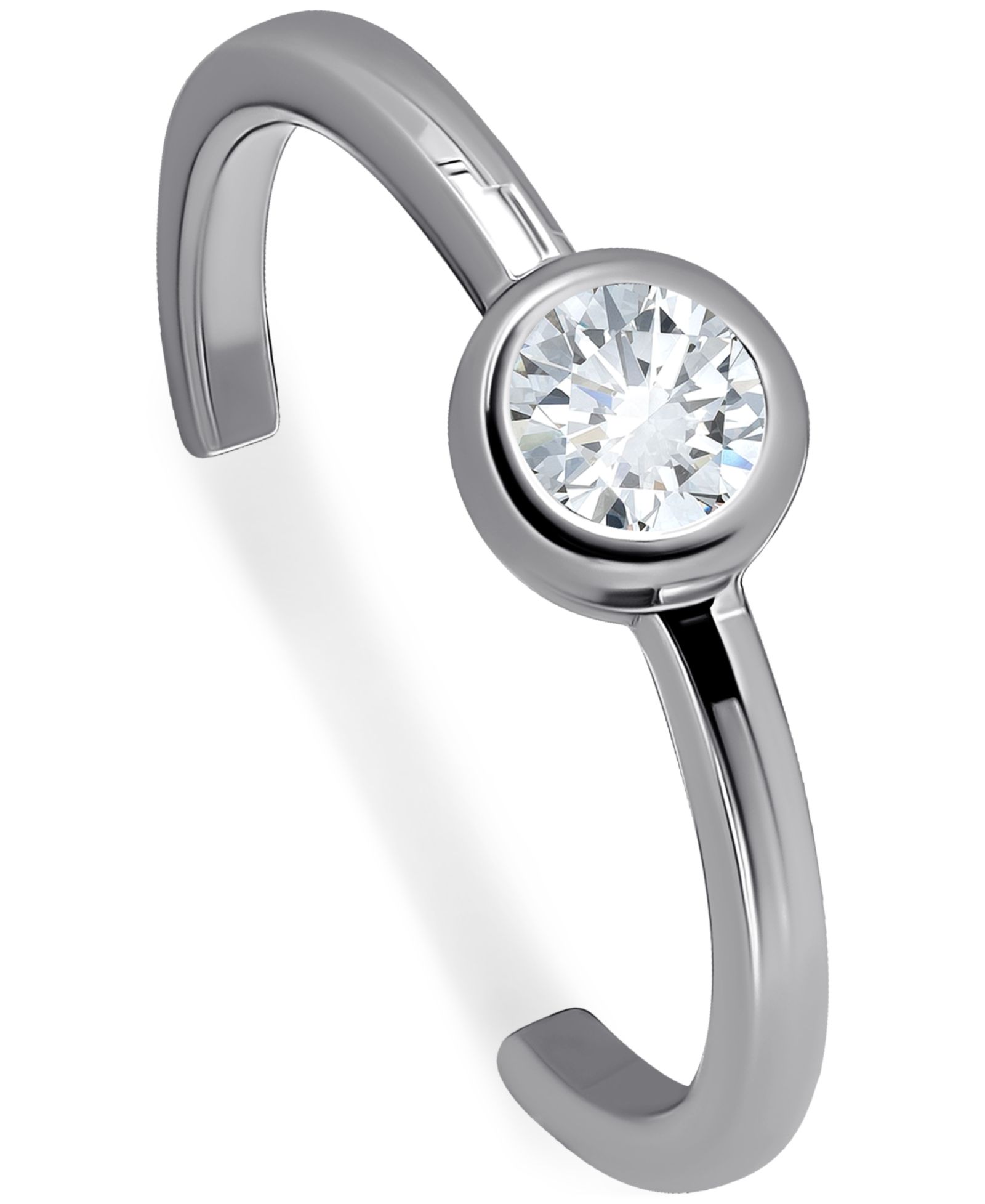 Кольцо Giani Bernini Cubic Zirconia Bezel Polished Toe Ring