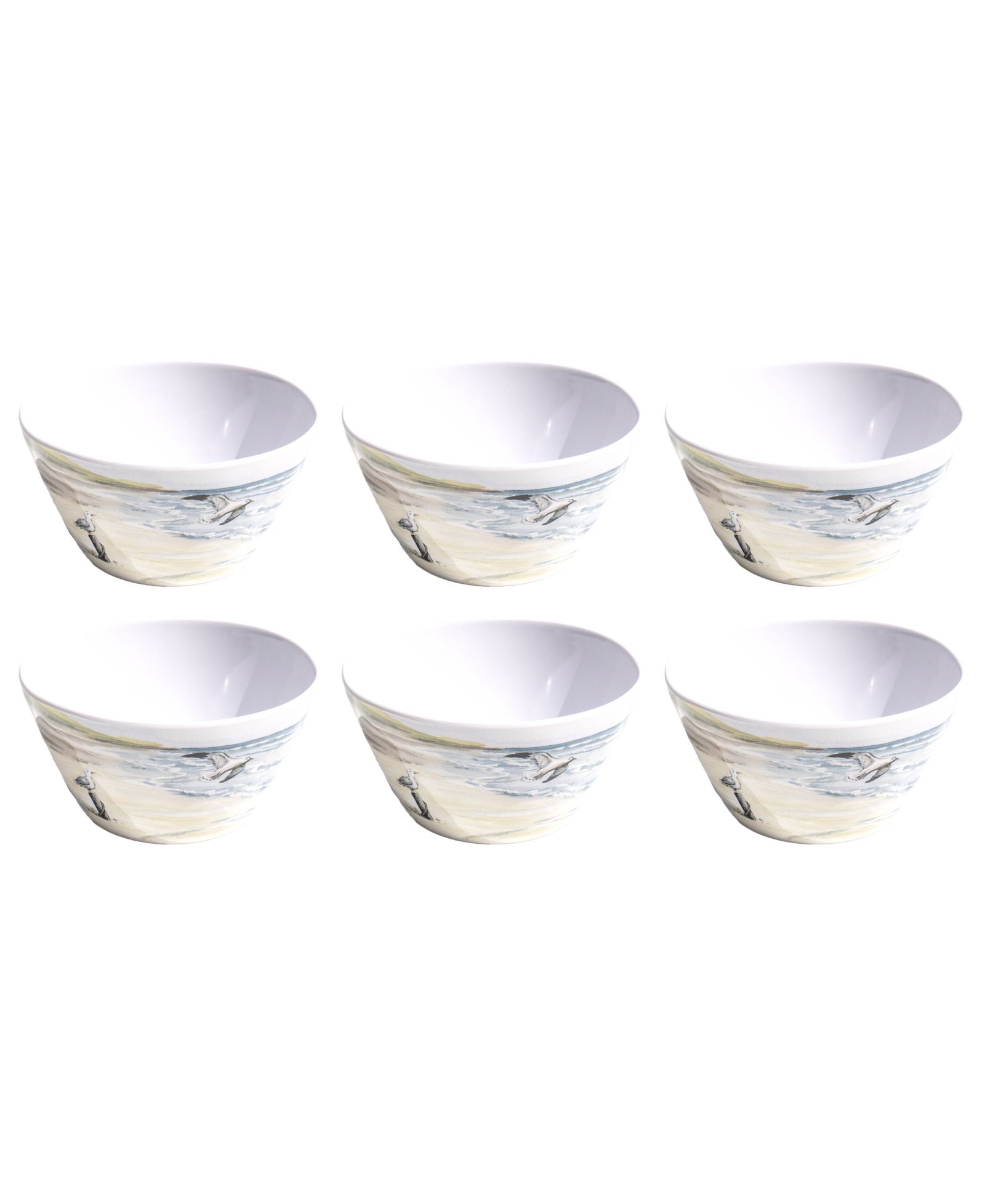 Abode Homewares By The Shore 5.9" Cereal Bowls 28 oz, Set of 6