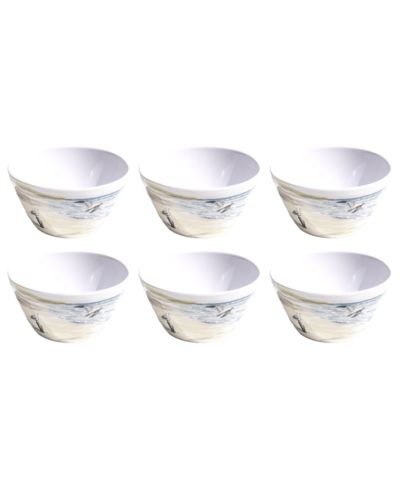 Abode Homewares By The Shore 5.9" Cereal Bowls 28 oz, Set of 6, Service for 6