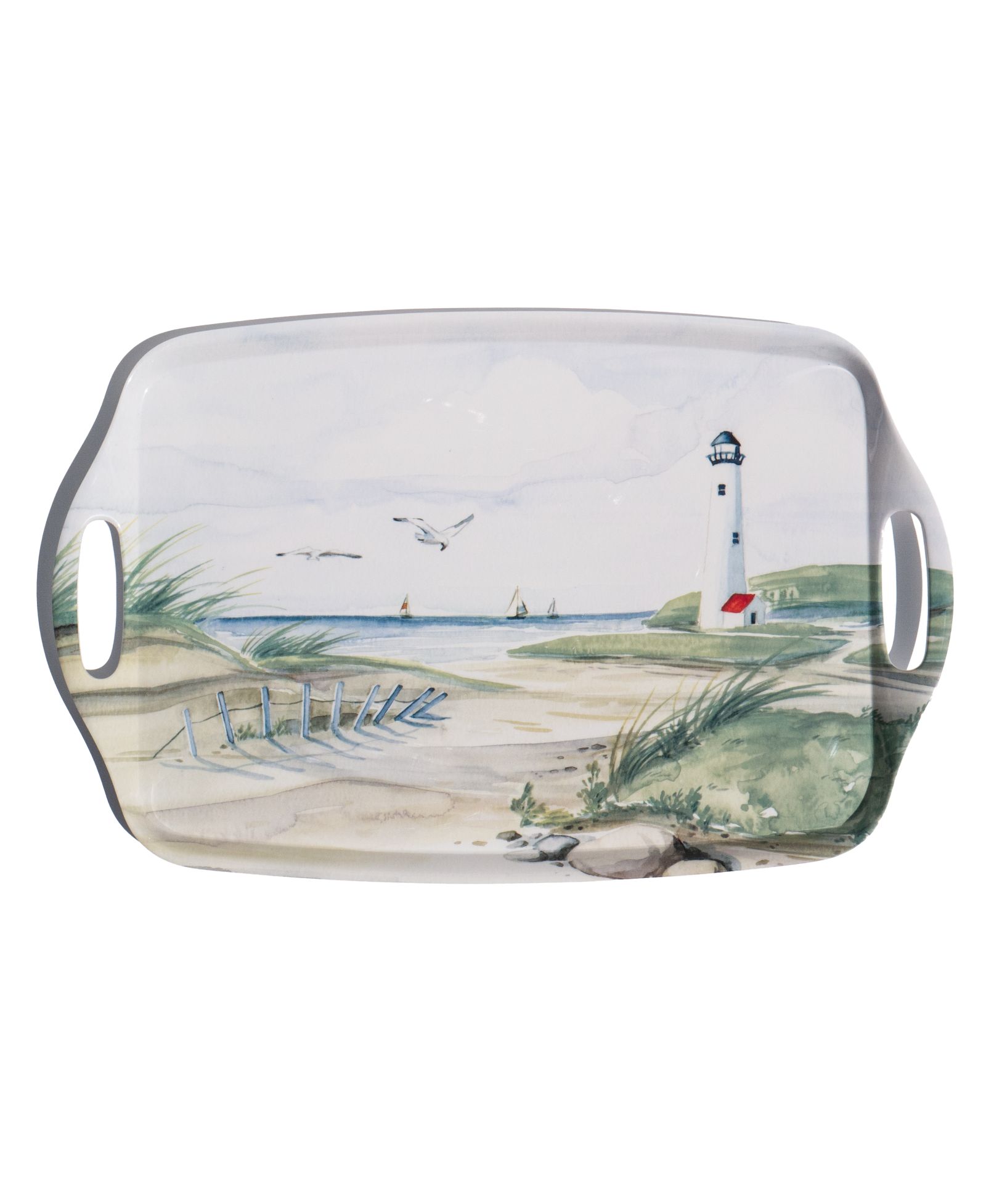 Abode Homewares By The Shore Handled Tray, 19.1"