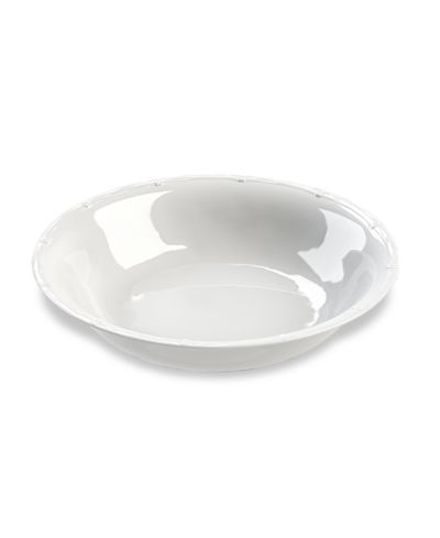 Abode Homewares Bamboo Raised Rim Serve Bowl 13.8", 126 oz