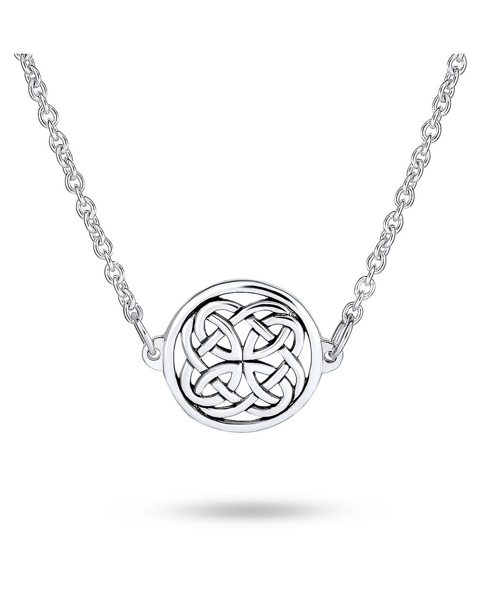Подвеска-медальон Bling Jewelry Ancient Round Disc Irish Infinity Love Knot Celtic из стерлингового серебра