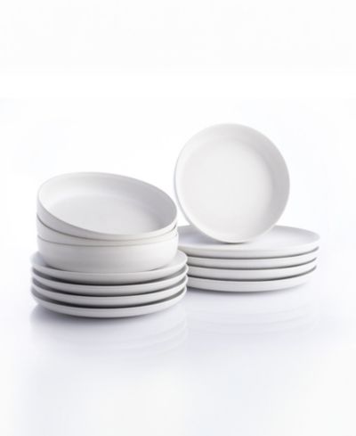 Porto by Stone Lain Macchio Stoneware 12 Pc. Dinnerware Set, Service for 4