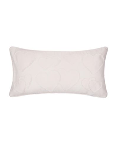 C&F Home Heart Pattern Applique Accent Throw Pillow