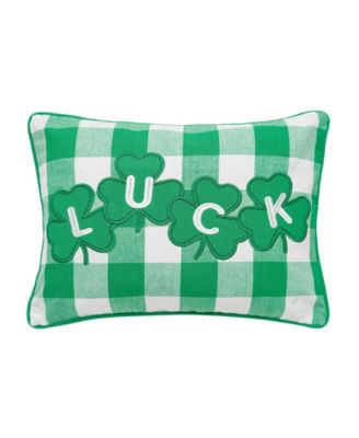 C&F Home декоративная хлопковая подушка с символом Shamrock "Luck", 12" x 16"