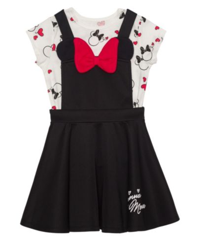 Детский комплект Disney Minnie Hearts Graphic T-shirt and Dress, 2-Piece Set, 2T-3T