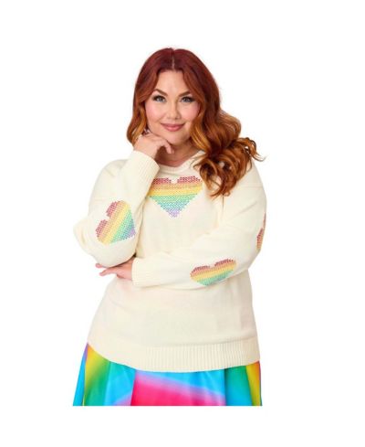 Unique Vintage Plus Size Cat Long Sleeve Sweater