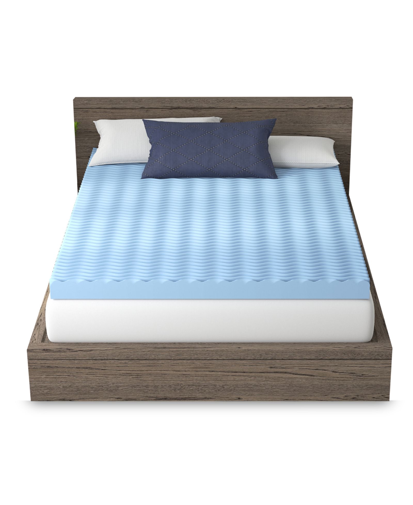 Наматрасник Vibe 4" Wave Convoluted Gel Memory Foam, King