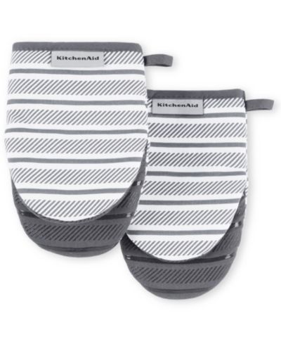 KitchenAid Albany Mini Oven Mitt 2-Pack Set, 5.5" x 8"
