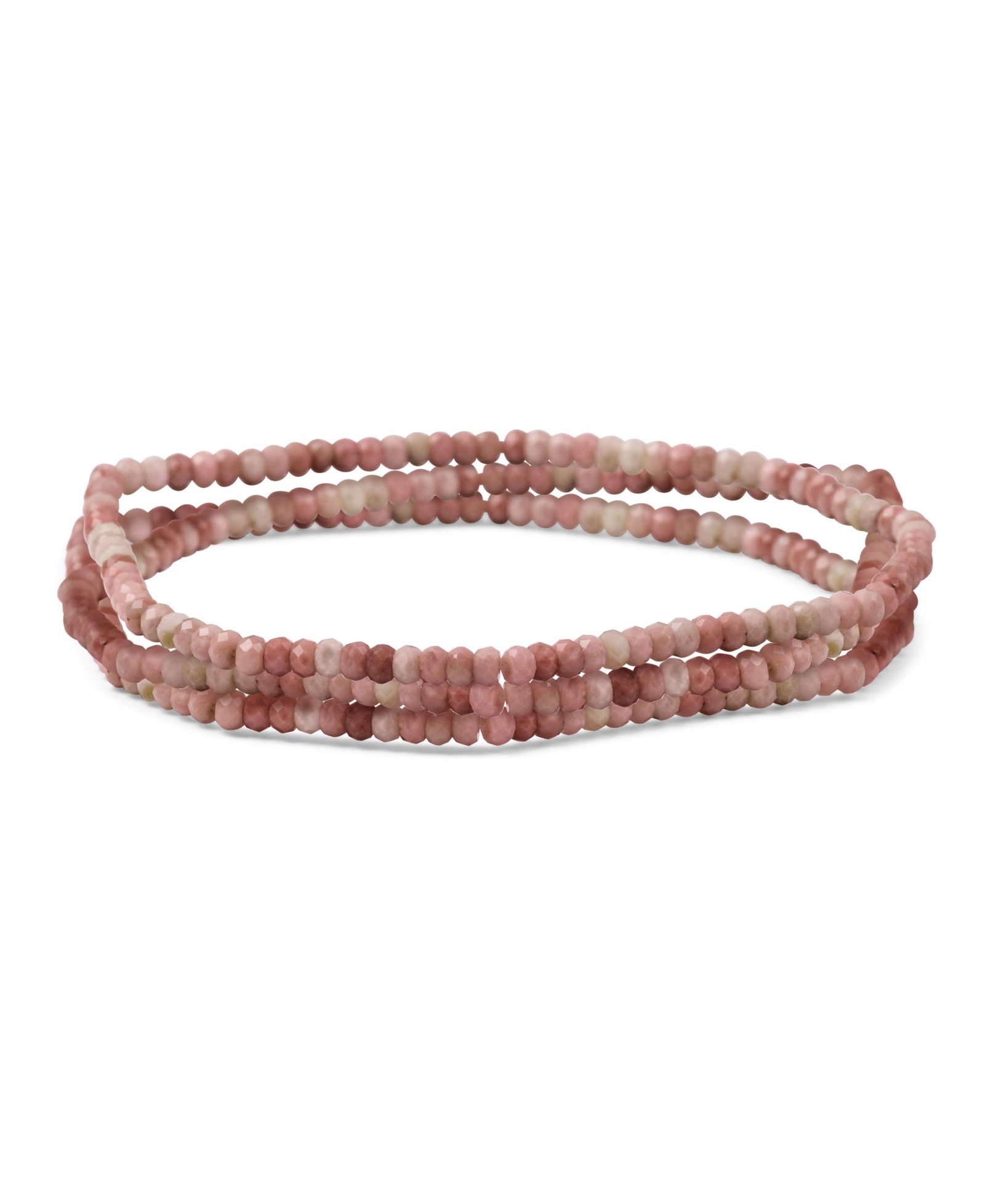 Bling Jewelry Pink Tourmaline Mini Seed Bead Stretch Bracelet Stackable Strands Set of 3
