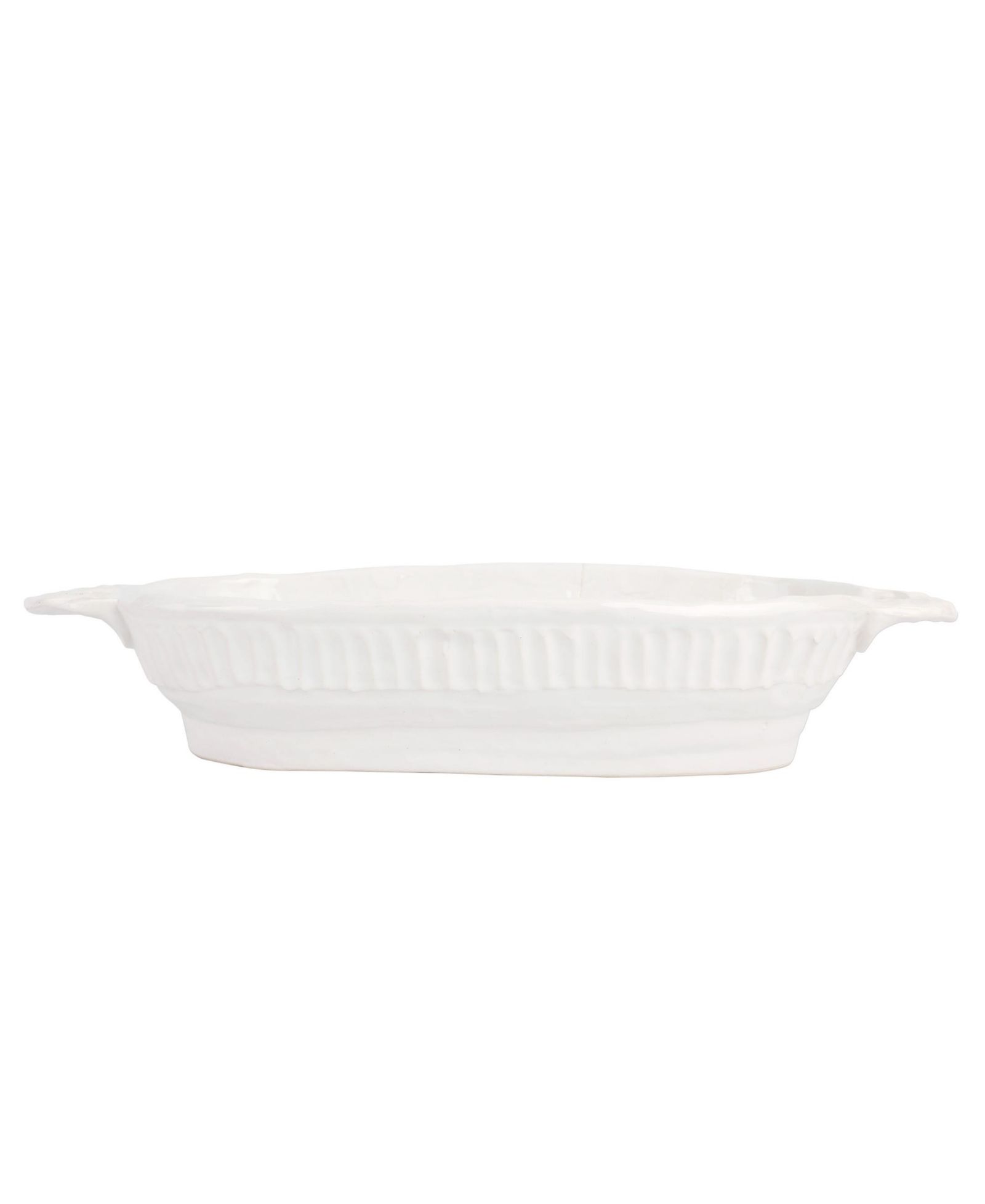 VIETRI Pietra Serena Handled Oval Bowl