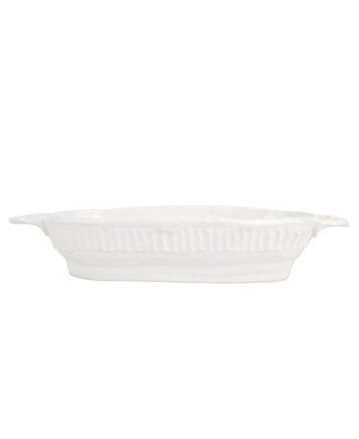 VIETRI Pietra Serena Handled Oval Bowl