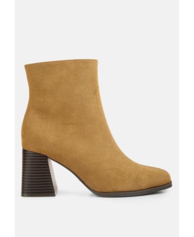 London Rag Womens Cox Cut Out Block Heeled  Chelsea Boots