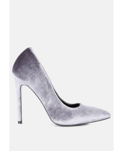 London Rag Женский Janessa Velvet Stiletto Heel Pumps