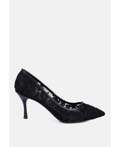 Женские туфли London Rag Women's Reunion Lace Mid Heel Pumps