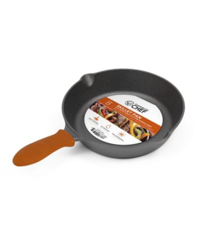 Сковорода из чугуна Commercial Chef 8-Inch Cast Iron Skillet with Silicone Grip, CHFS800