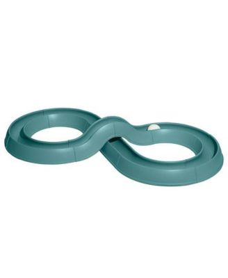 Coastal Pet игрушка для кошек Turbo Track - мяч и трек для кошек, легкая сборка, сланцево-синий (1 упаковка)