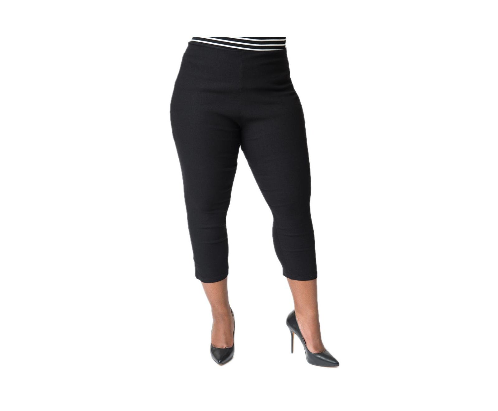Unique Vintage Plus Size Rachelle Capri Pants