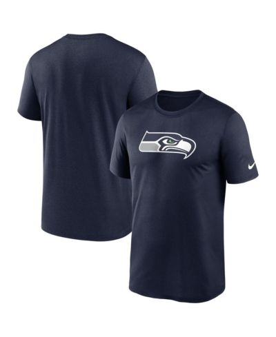 Men's Nike College Navy Seattle Seahawks Legend Logo Performance T-shirt