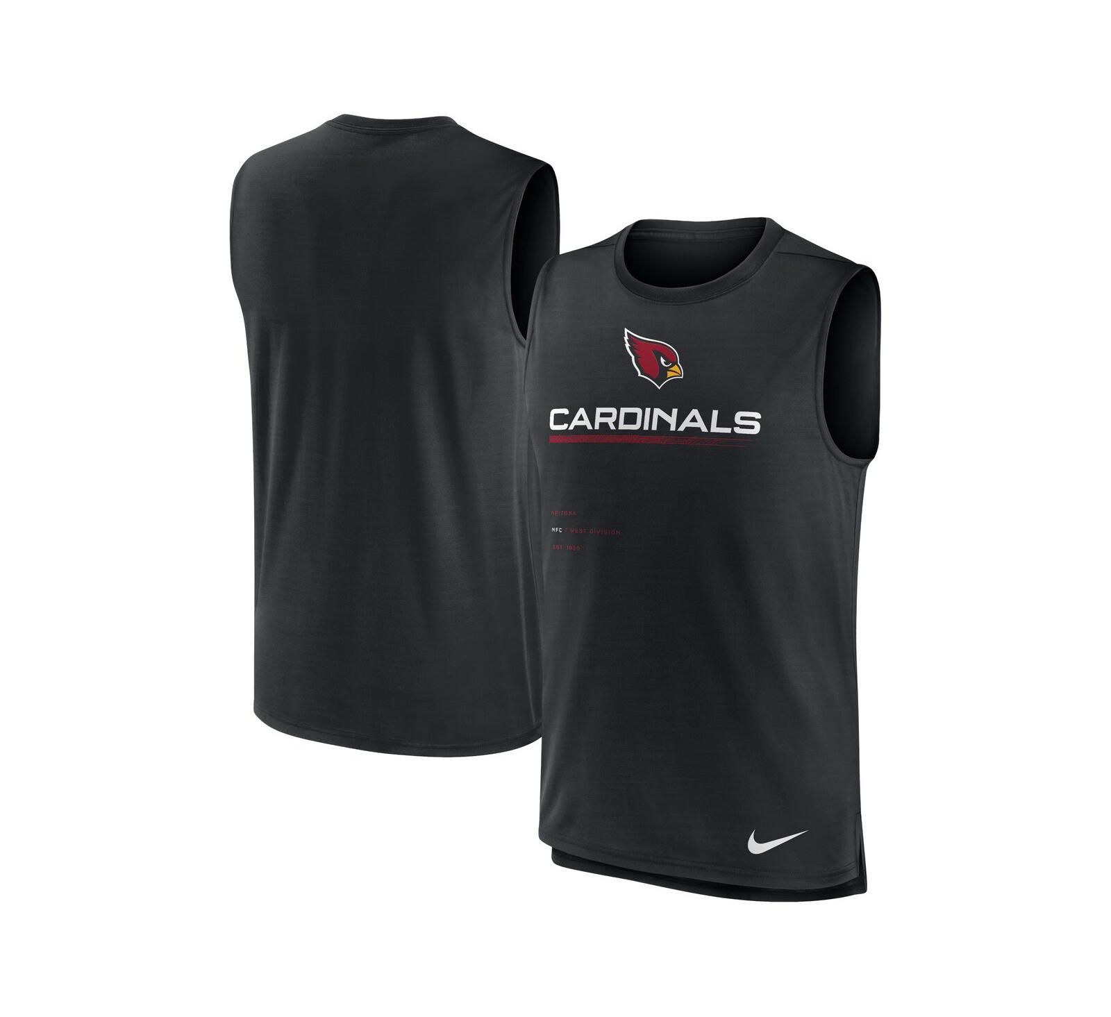 Men's Nike Black Arizona Cardinals Muscle Trainer Tank Top