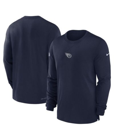 Men's Nike Navy Tennessee Titans 2023 Sideline Performance Long Sleeve T-shirt