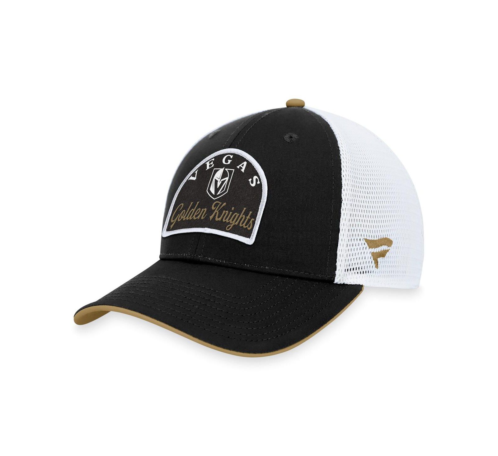 Мужская регулируемая кепка Fanatics Vegas Golden Knights, черная и белая