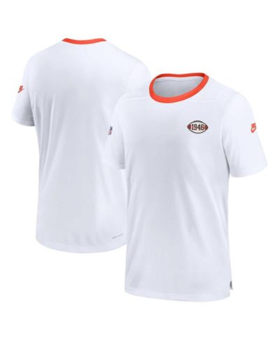 Мужская футболка Nike White Cleveland Browns Sideline Coaches Alternate Performance