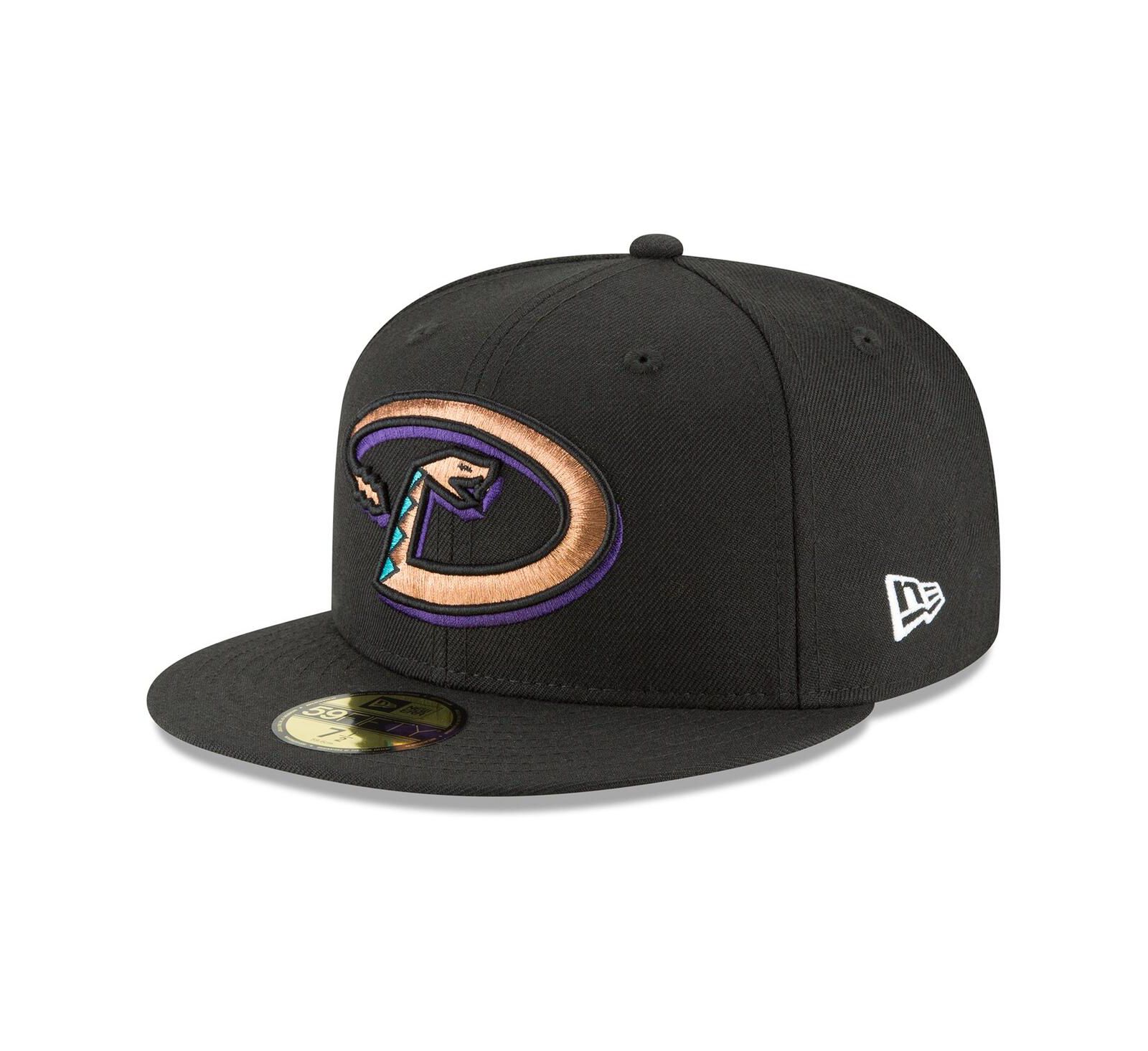 Men's New Era Black Arizona Diamondbacks Cooperstown Collection Wool 59FIFTY Fitted Hat