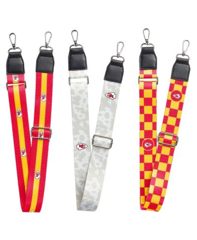 Men's and Women's Kansas City Chiefs 3-Pack Bag Strap Set