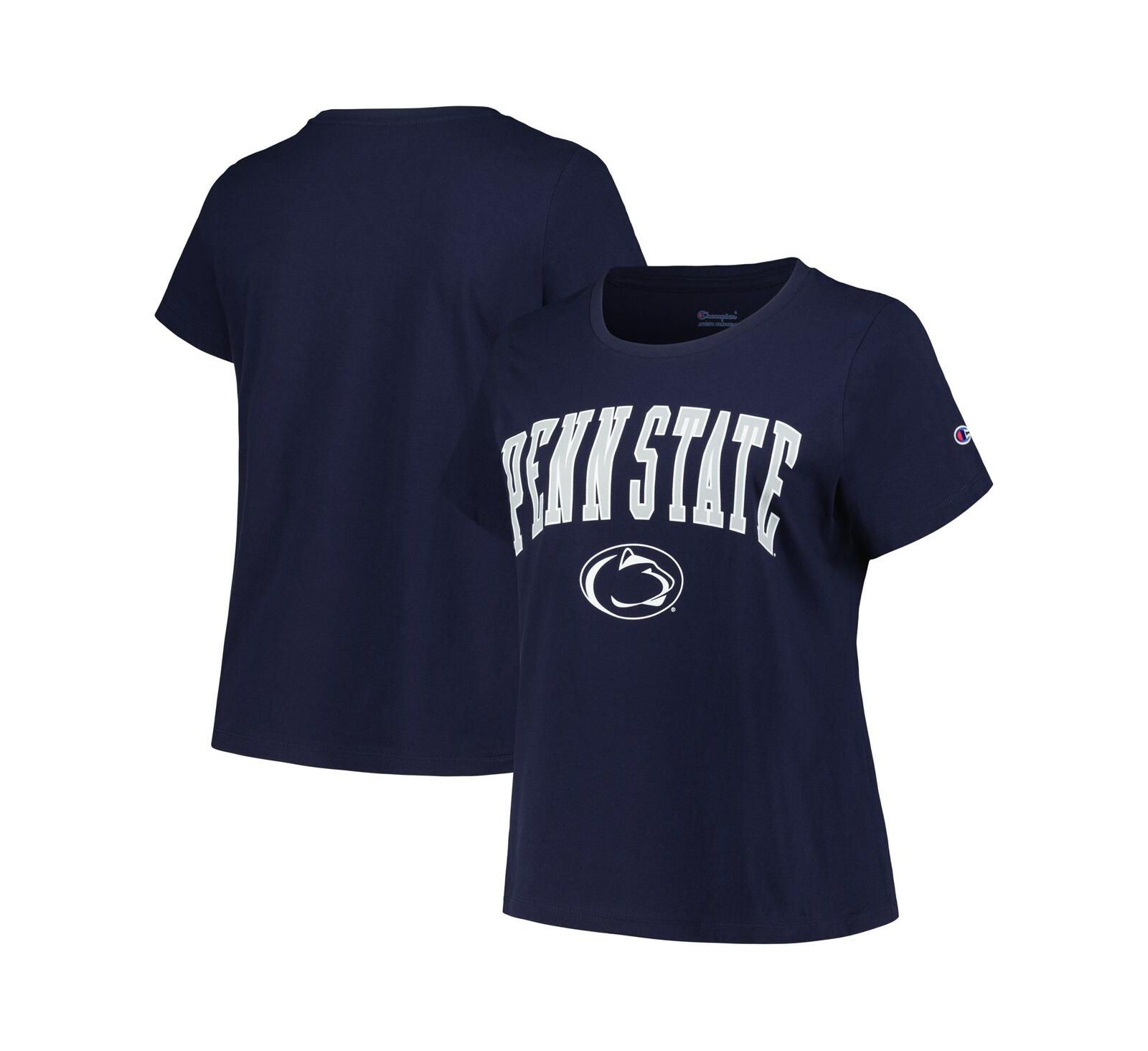 Женская футболка Profile Navy Penn State Nittany Lions Plus Size с круглым вырезом