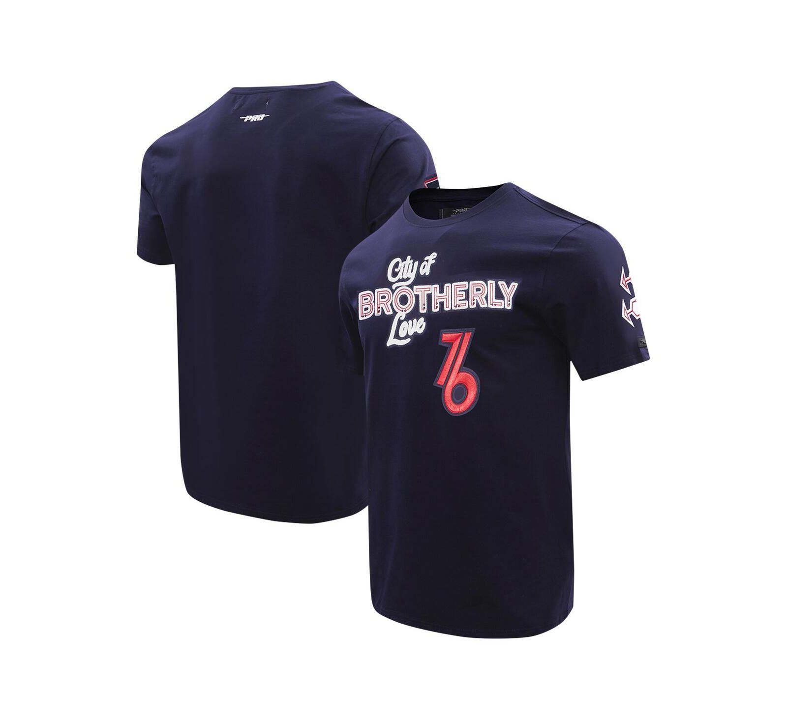 Pro Standard Мужская футболка Philadelphia 76ers 2023 City Edition Navy