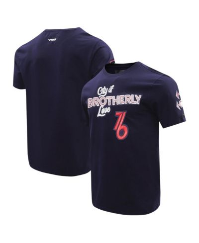 Pro Standard Мужская футболка Philadelphia 76ers 2023 City Edition Navy