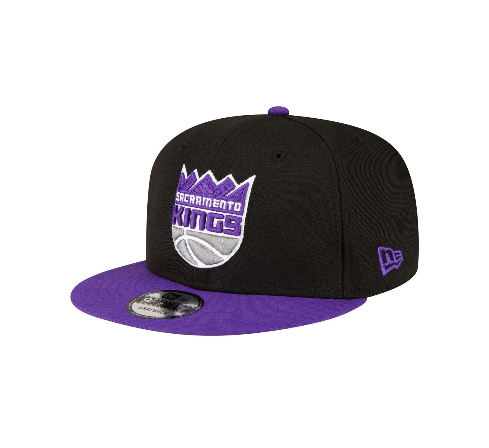 Мужская кепка New Era Black, Purple Sacramento Kings Official Team Color 2Tone 9FIFTY Snapback