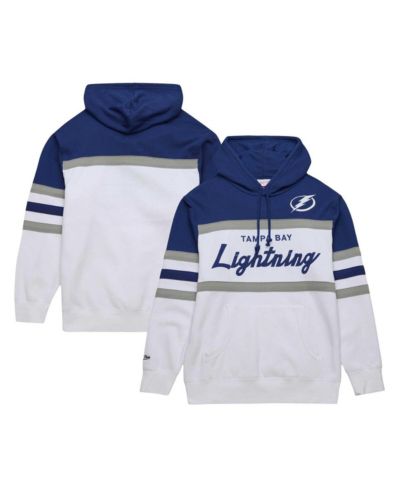 Худи Mitchell & Ness Men's Tampa Bay Lightning Head Coach, белое и синее