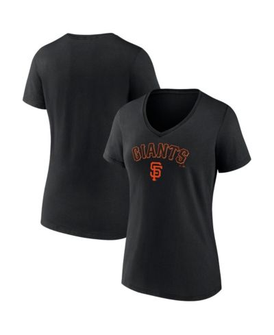 Женская футболка Fanatics Black San Francisco Giants Team Lockup V-Neck
