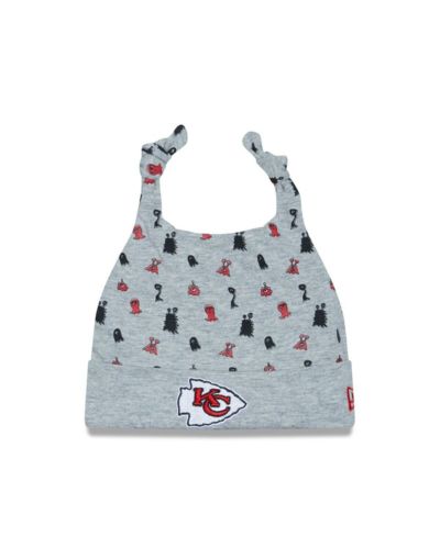 Baby Boys and Girls New Era Heather Gray Kansas City Chiefs Critter Cuffed Knit Hat