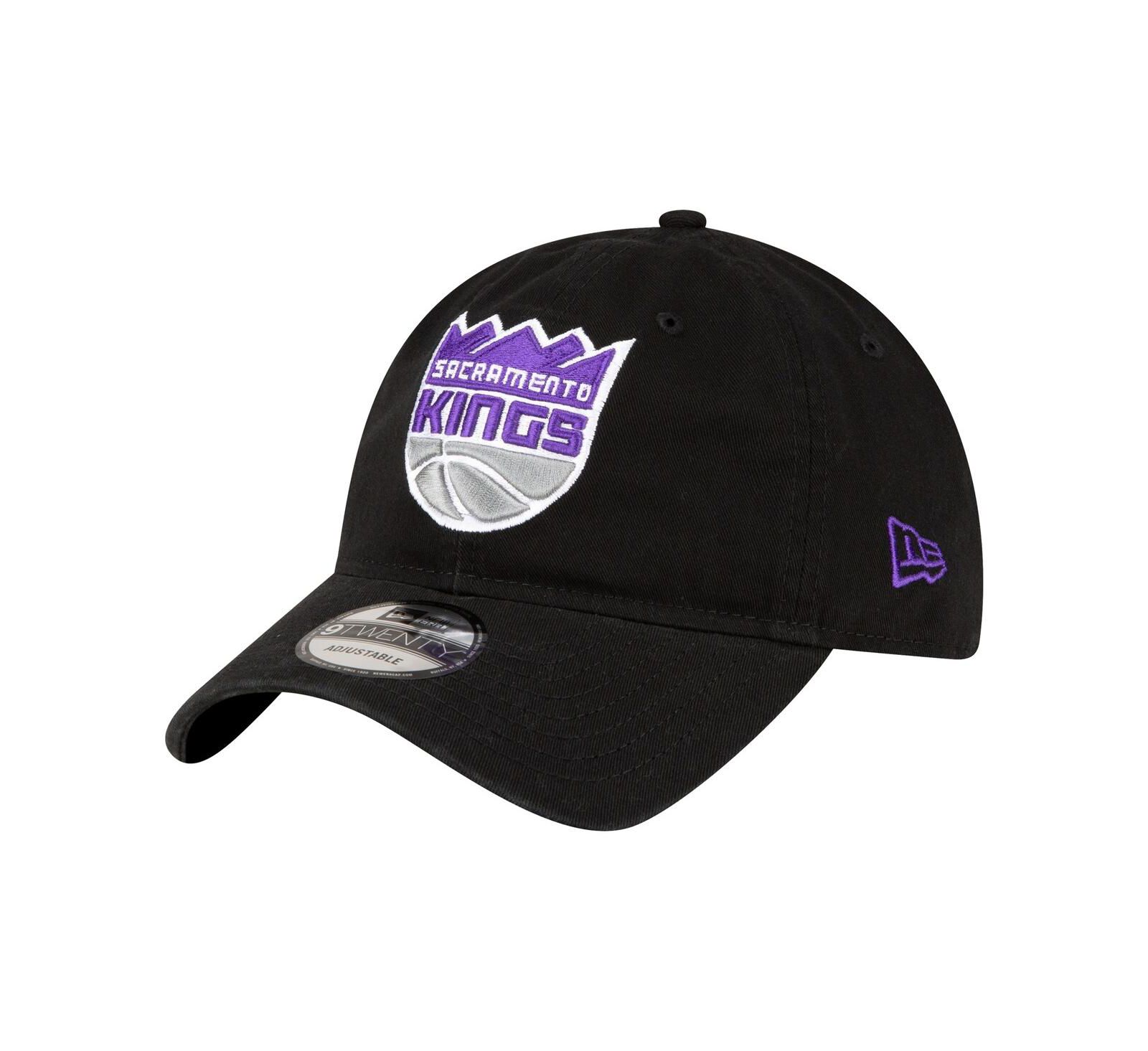 Кепка New Era Black Sacramento Kings Team 2.0 9TWENTY Adjustable Hat