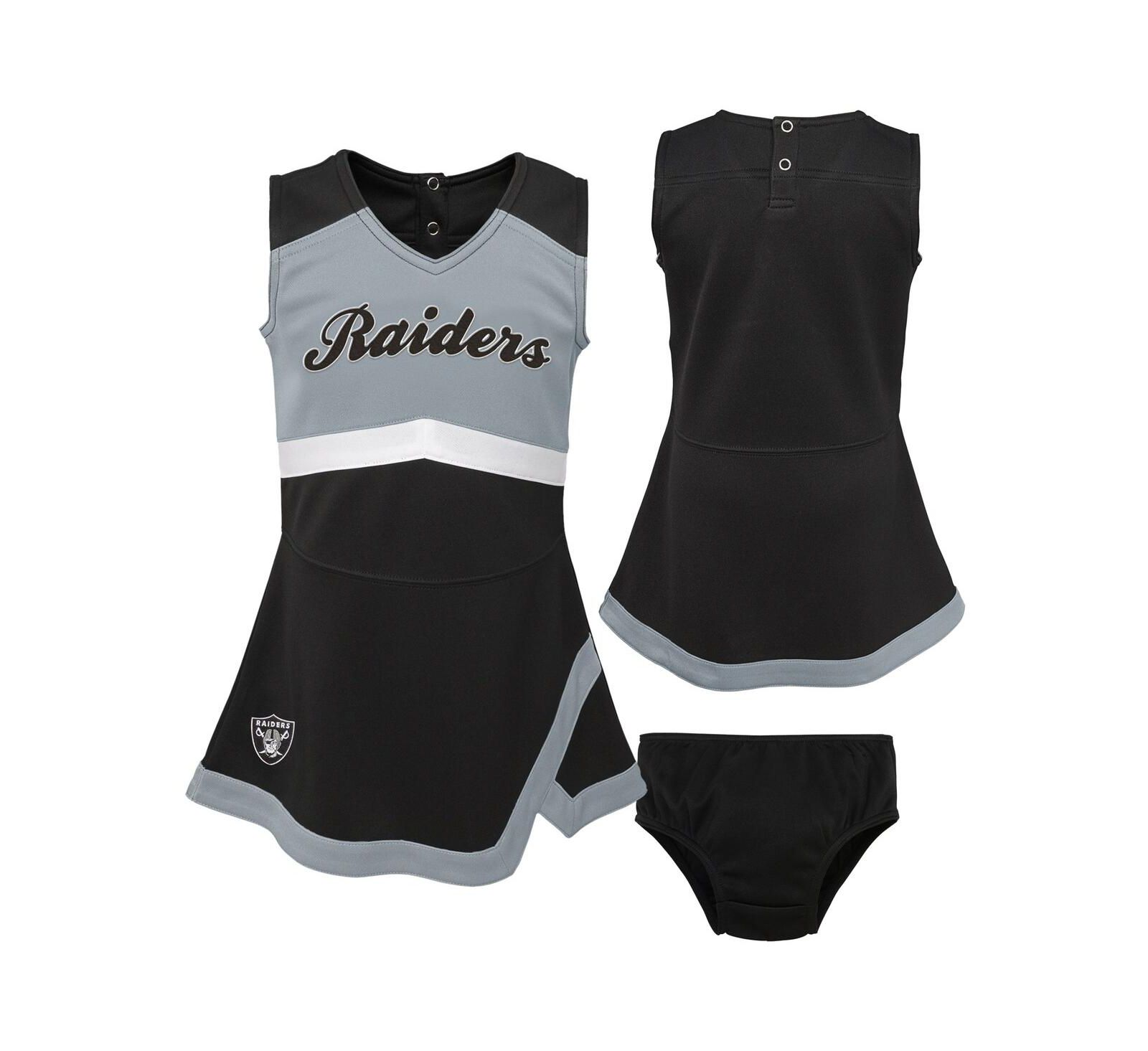Детское платье Outerstuff Las Vegas Raiders Cheer Captain с панталонками, Black