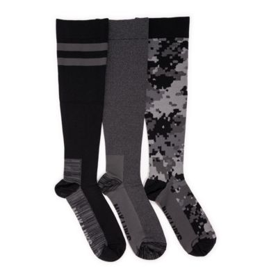 Мужские компрессионные носки Muk Luks Nylon Knee-High, 3 Pack