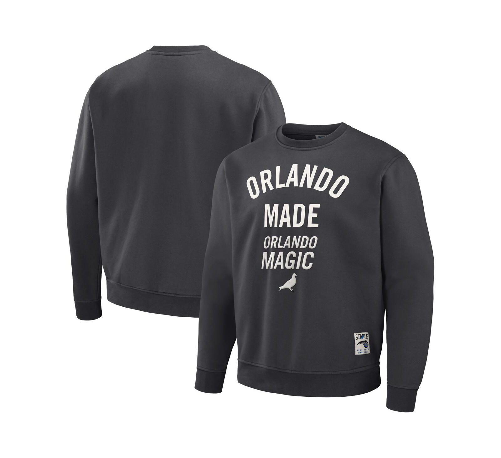 Мужской джемпер NBA x Staple Orlando Magic Plush Pullover, антрацитовый