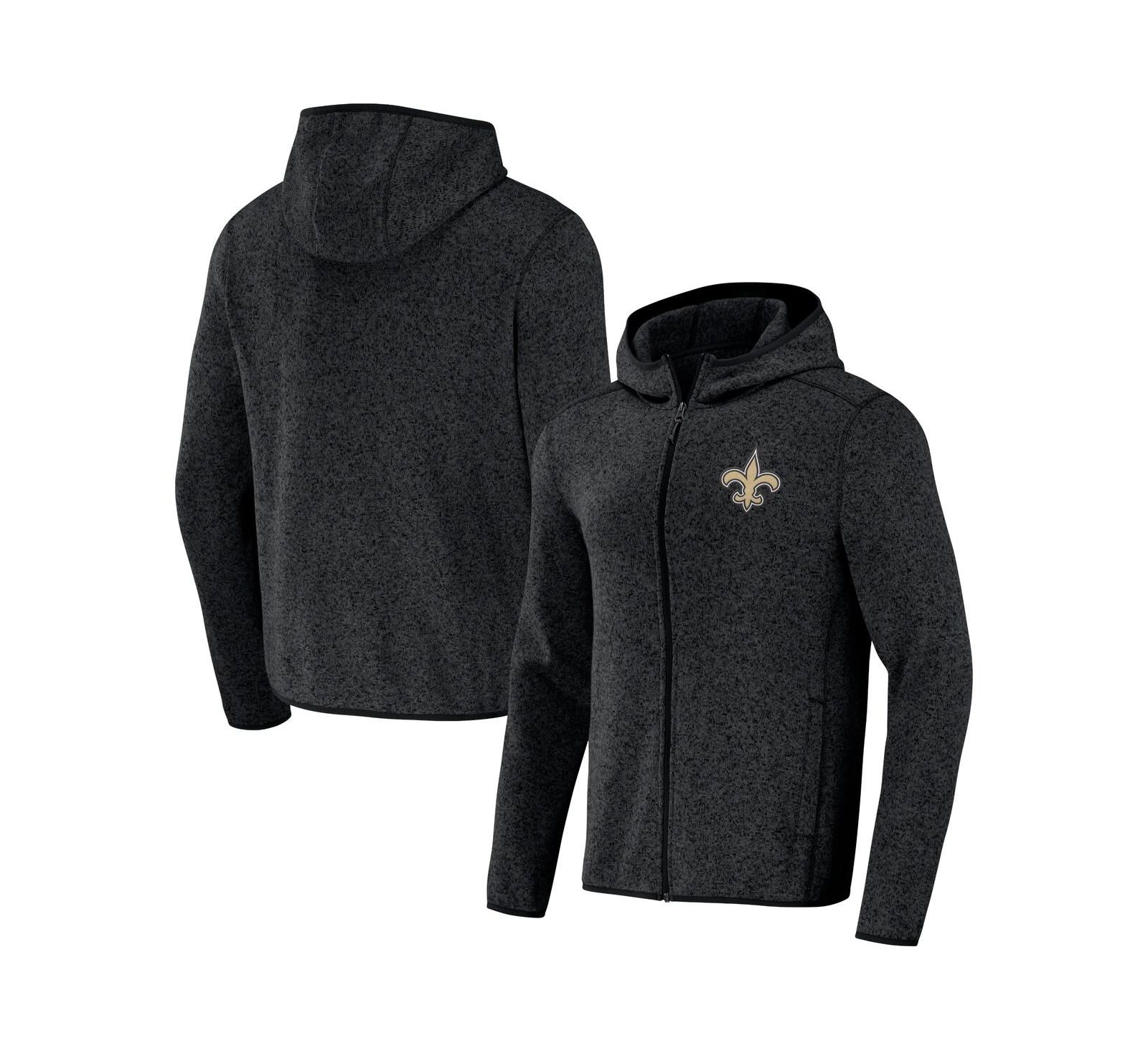 Мужское худи NFL x Darius Rucker Collection by Fanatics Black New Orleans Saints Fleece Pullover