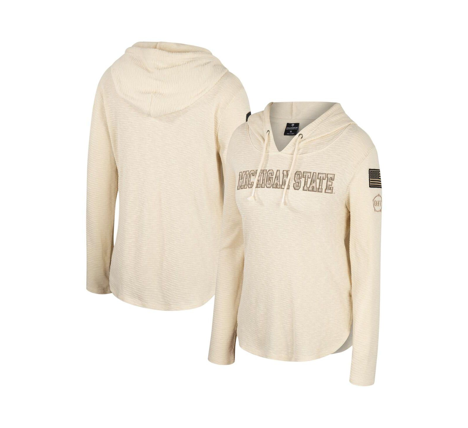Colosseum Женский лонгслив-худи Michigan State Spartans OHT Military-Inspired